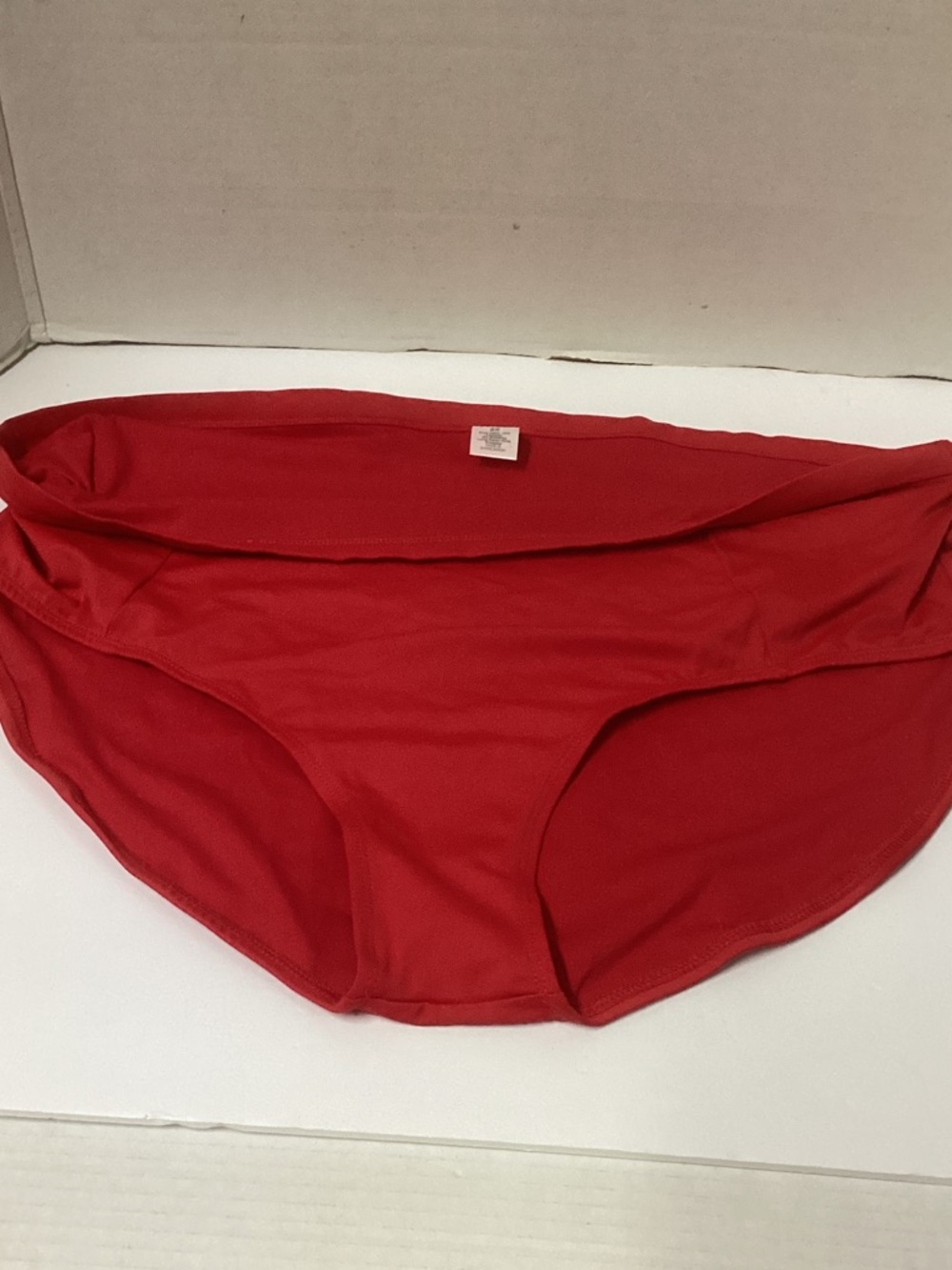 Women’s Fold-Over Red Bikini Bottom